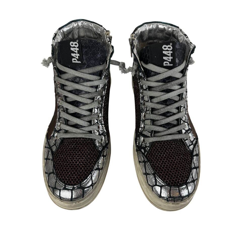 P448 Women’s You Can Surf Later Sequin Sneaker size 39 Preowned RARE